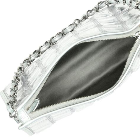 chanel ice cube pochette|Chanel Clear Vinyl Ice Cube Pochette Silver Hardware, 2008 .